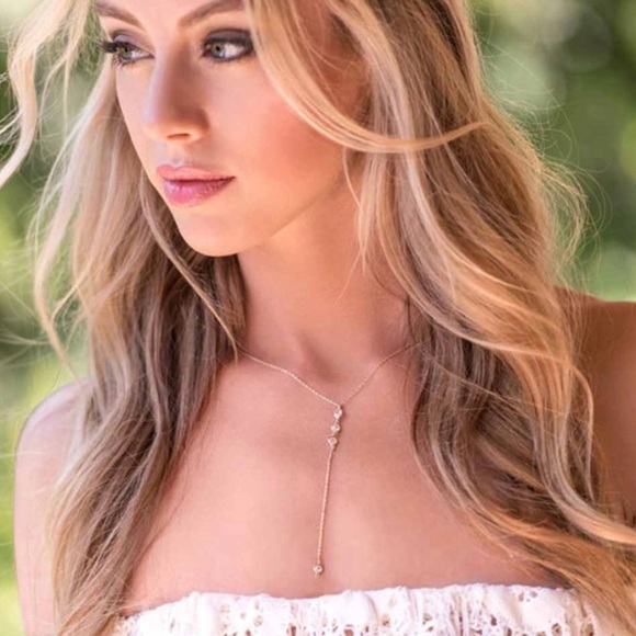 WILA Jewelry - SHELLY🌟gold boho crystal drop necklace